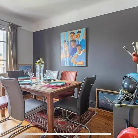 Appartamento Exceptionnel 3 Pièces Art Déco En Dernier étage Avec Garage Privé Centre Biarritz